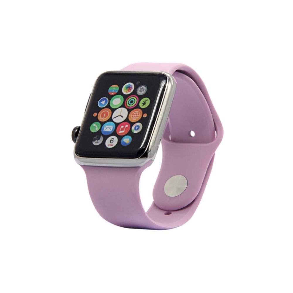 Silicone Sport Apple Watch Band Lilac 38mm